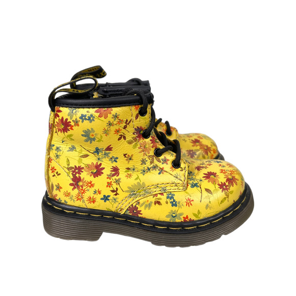 Dr. Martens Other - Dr. Martens Brooklee Floral Kids Ankle Zipper Boots